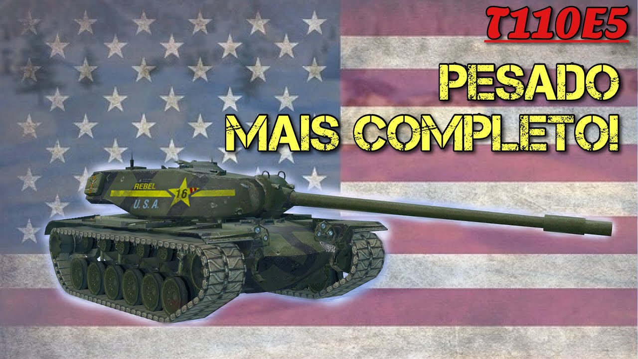 COMO JOGAR DE T110E5 | TANK REVIEW | PESADO MAIS COMPLETO DO JOGO? | World of Tanks Blitz