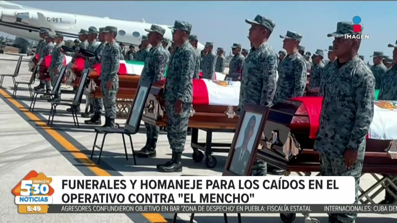 Realizan homenaje para los ca&iacute;dos en operativo contra &ldquo;El Mencho&rdquo; | Imagen Noticias 5:30