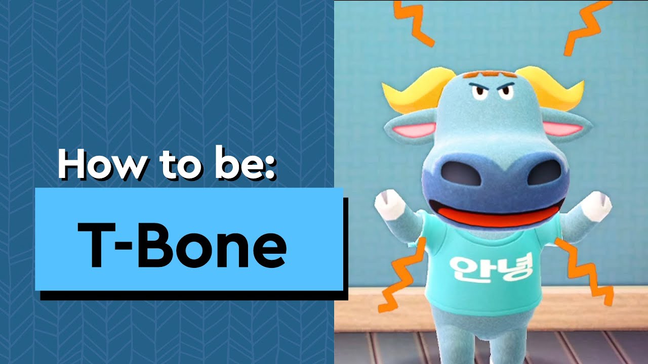 T-Bone  - Reactions, Gift guide, House & Bio | Animal Crossing - Cranky Bull Villager