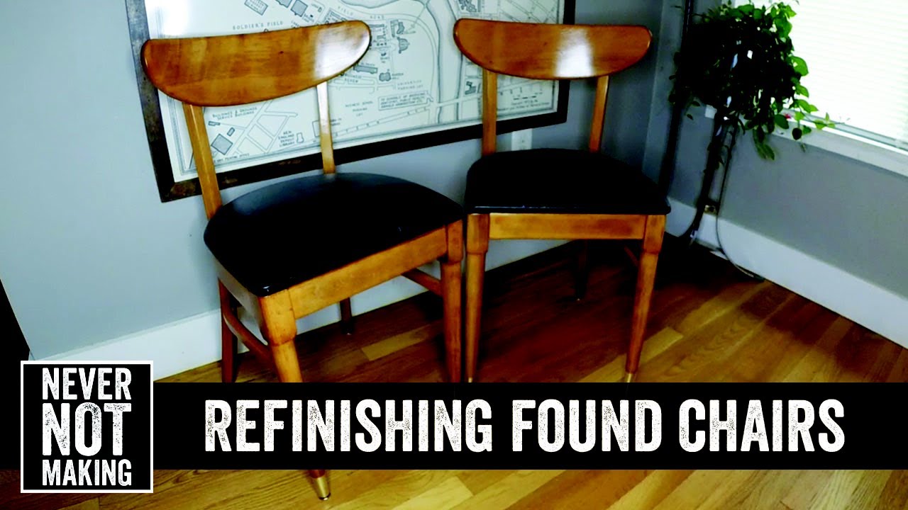 Refinishing a Pair of Mid Century Chairs