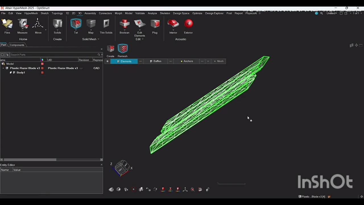 Tetrahedral Meshing in HyperMesh | Quick & Easy Guide for Beginners