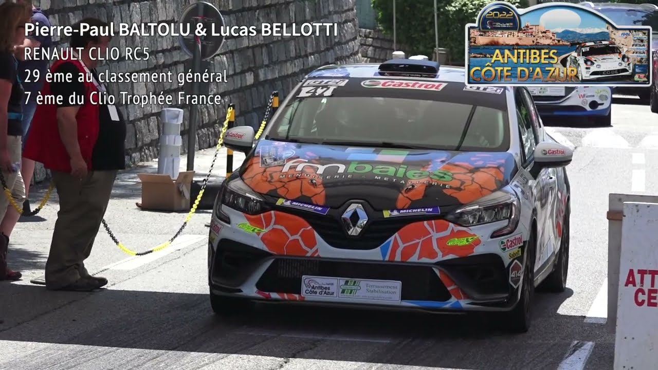 Best-of Pierre-Paul Baltolu & Lucas Bellotti - Rallye Antibes C&ocirc;te d'Azur 2022 - CLIO RC 5