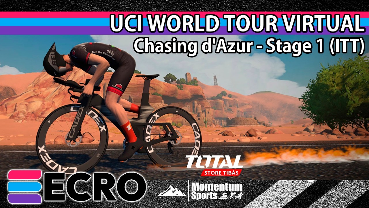 ECRO WORLD TOUR: Chasing d'Azur - Stage 2 &bull; Neon Shore Loop | 34.1 km / 253 m [C - 4 Time]