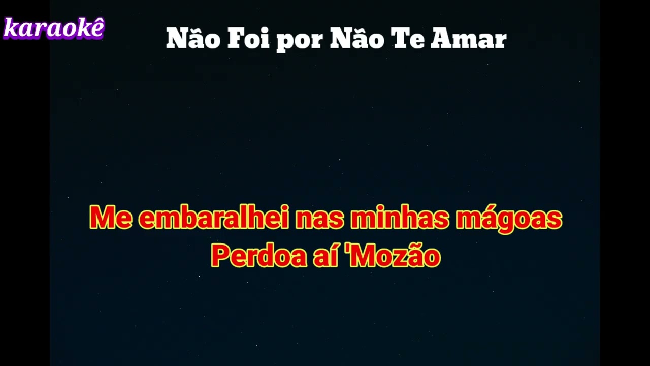 Não Foi por Não Te Amar Willy Lima, Taty pink | karaokê letras 