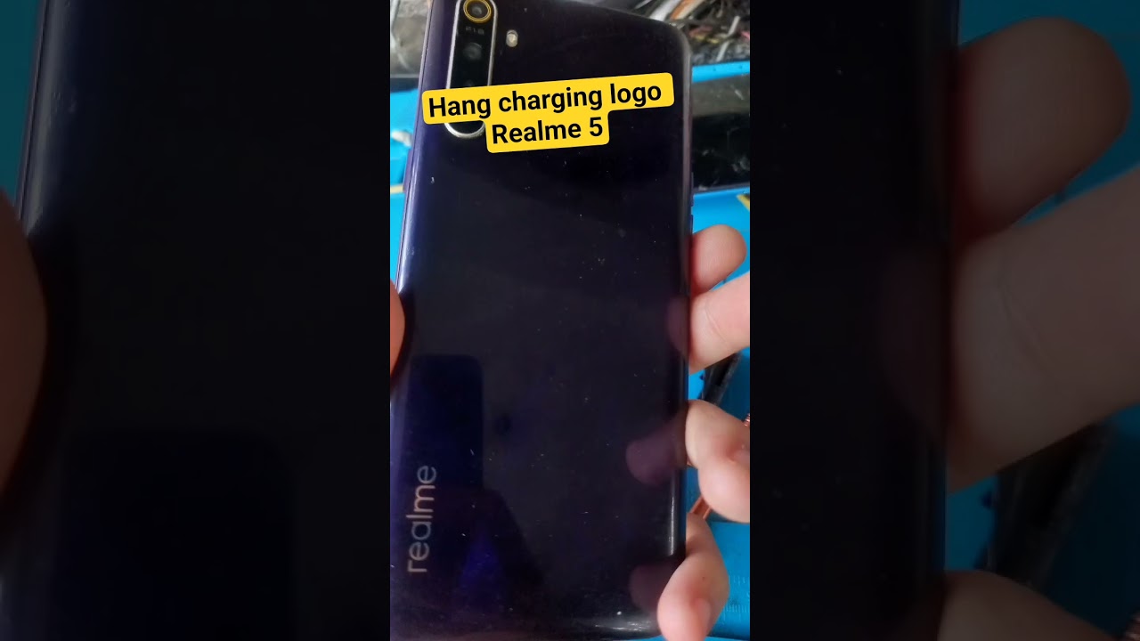 ✅️ realme 5 ✅️ Hang charging logo #technician #cellphone #cellphone repair #lcd replacement
