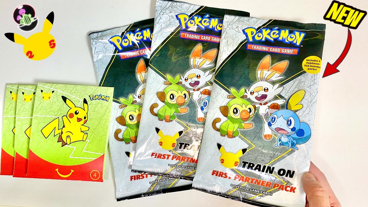 *NEW* Pokémon 25th Anniversary First Partner Pack + McDonalds Pack Opening!!!