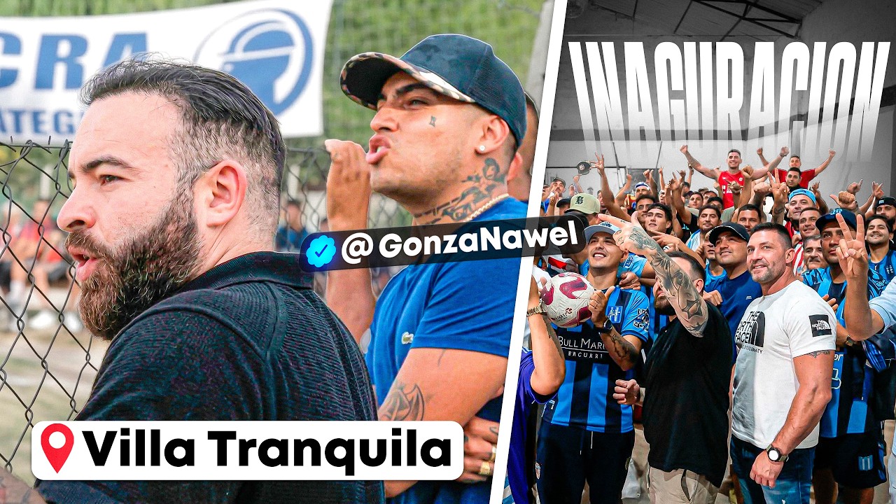INAUGURAMOS CANCHA DE FUTBOL en la VILLA - Un día con Maurito