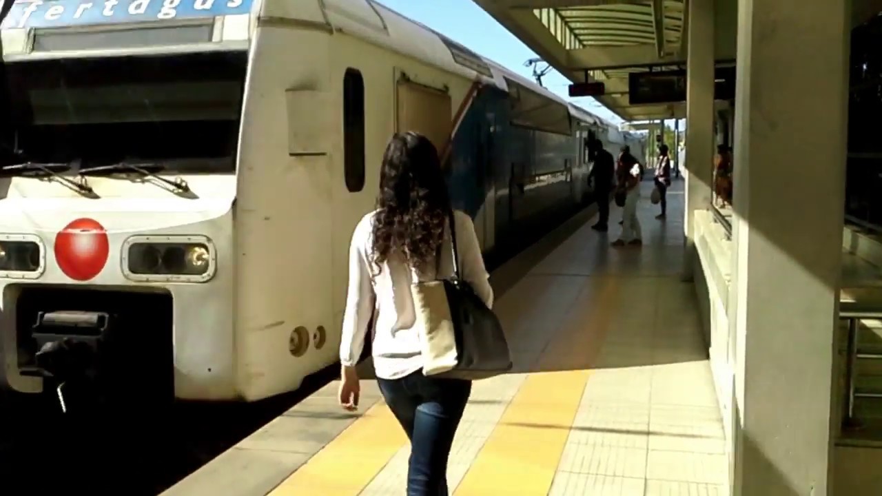 Fertagus - Viagem numa UQE 3500 (Pragal - Sete Rios) - Trip on a UQE 3500 Train [HD]