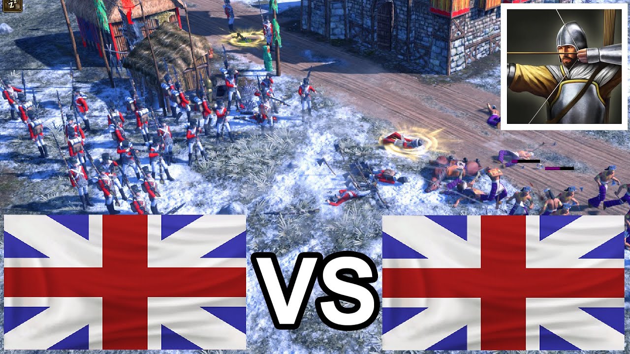 Can LONGBOWMAN beat MUSKETEERS in a British mirror?! [Age of Empires 3: Definitive Edition]