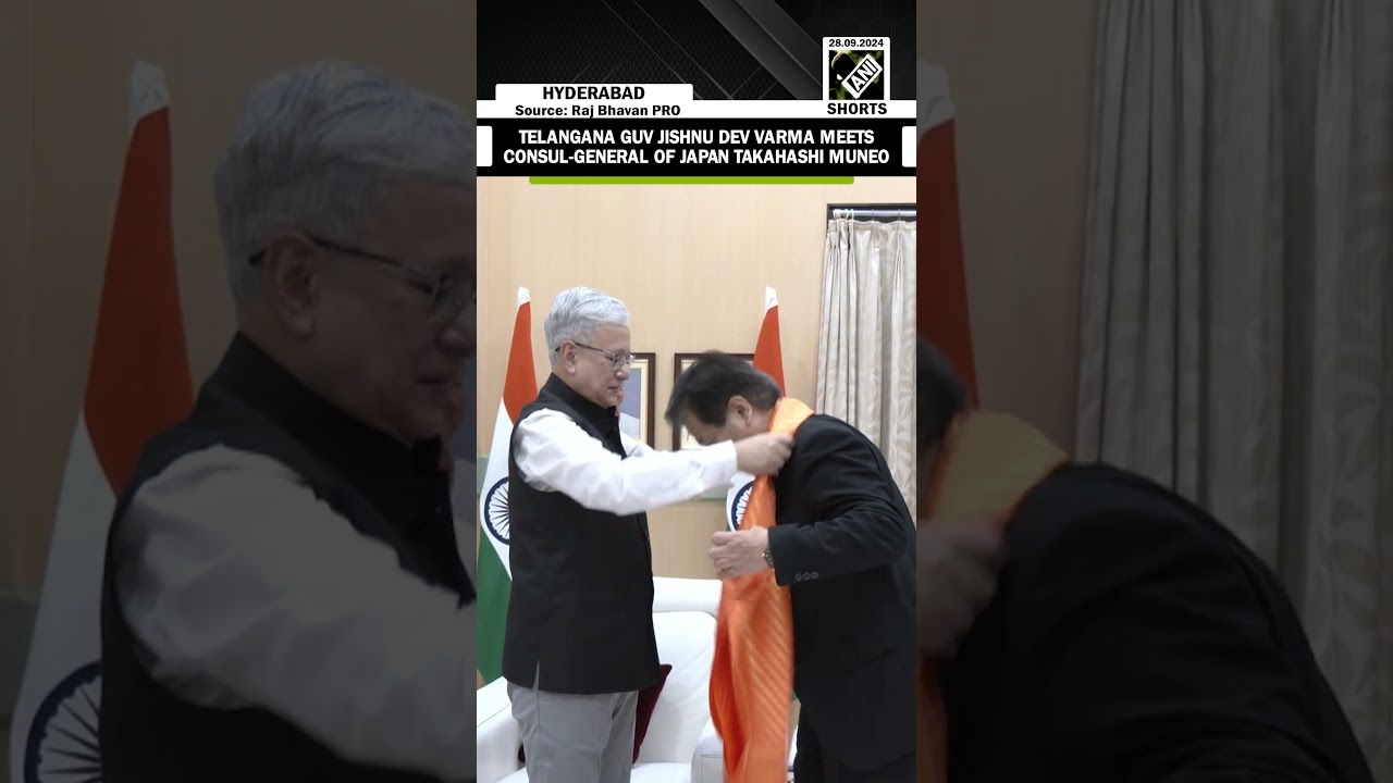 Hyderabad: Telangana Governor Jishnu Dev Varma meets Consul-General of Japan Takahashi Muneo