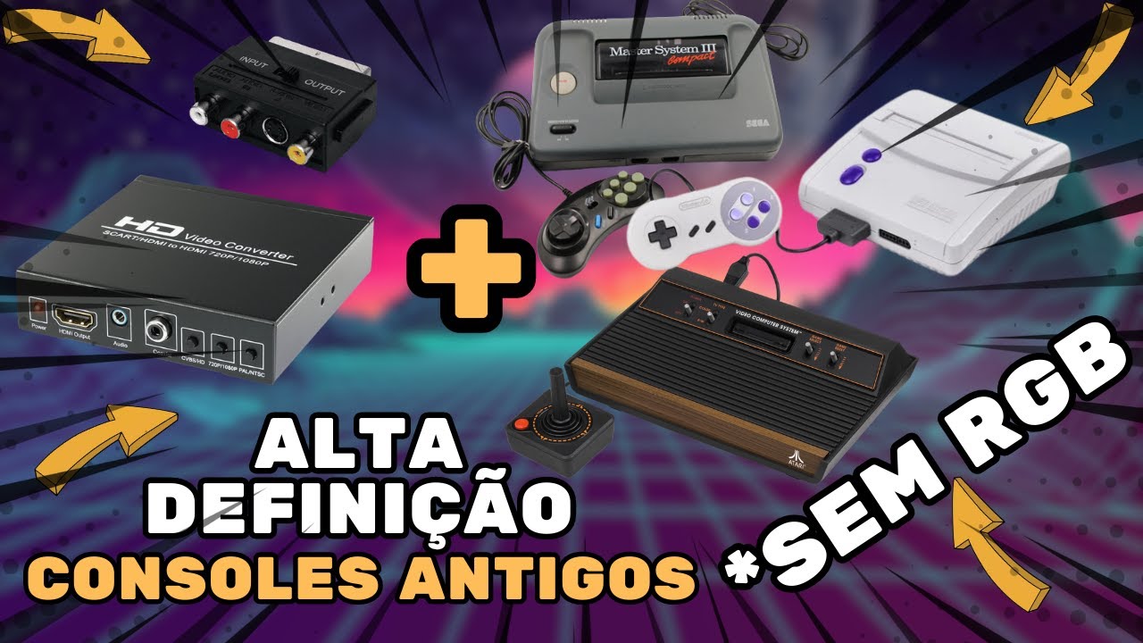 Cabo SCART melhor qualidade de v&iacute;deo em CONSOLES SEM RGB - Adaptadores e Configura&ccedil;&otilde;es!