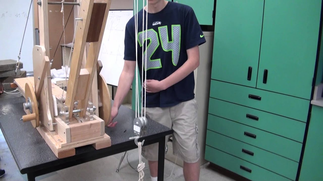 model crane tips over without enough counter-weight