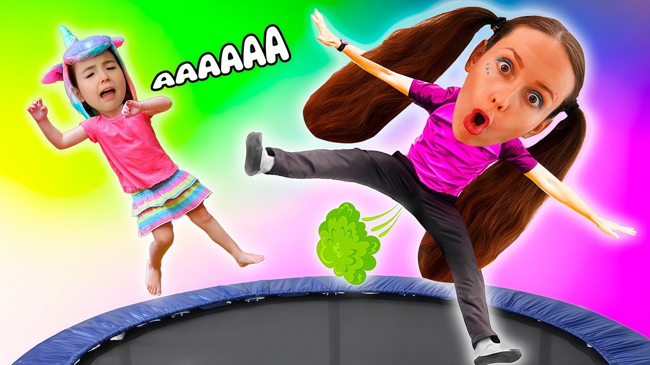 ЯЖЕМАТЬ ПРИВЕЛА ДОЧЕК НА БАТУТЫ