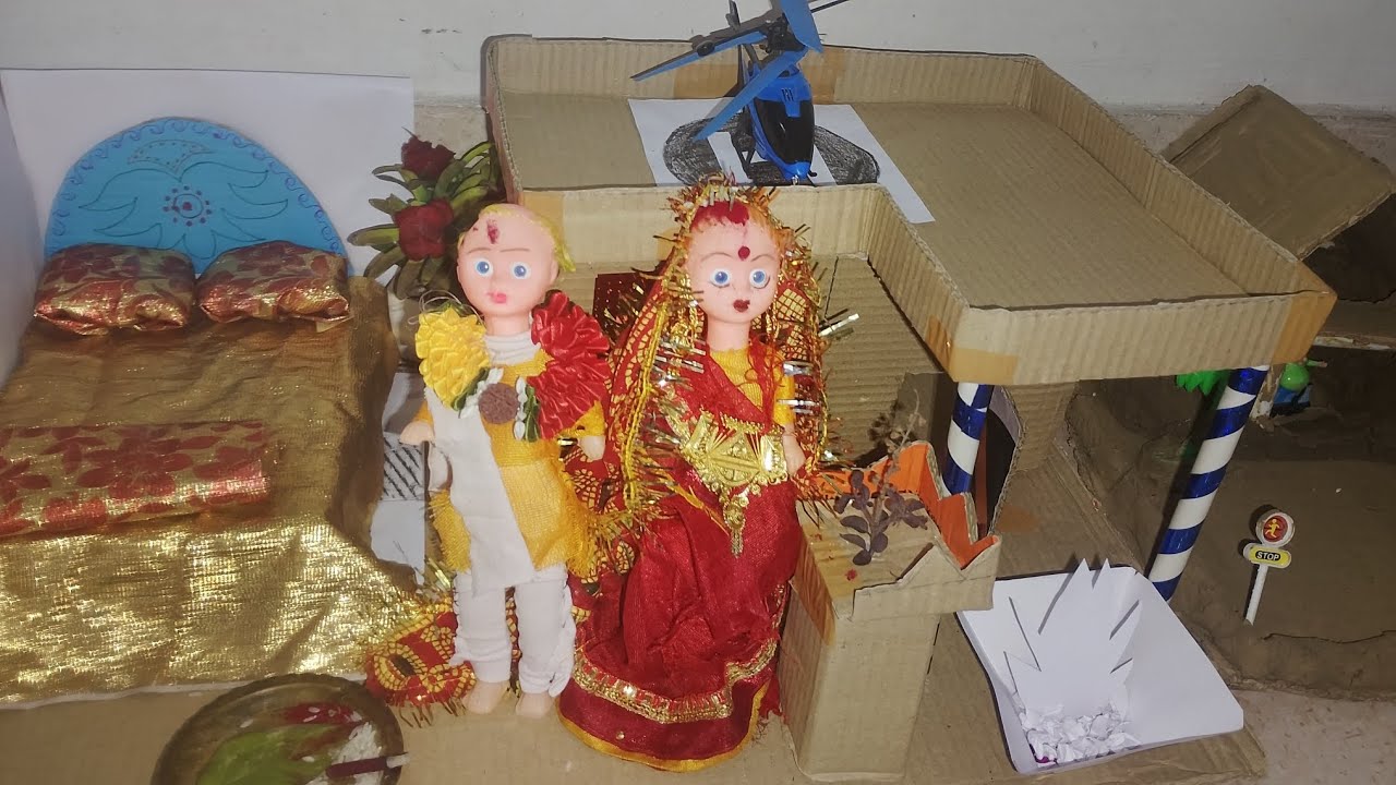 @aarukhilona, Aarti ki vidai, Barbie doll ki shadi,aartior Mangesh ki shaadi , Barbie doll in villag