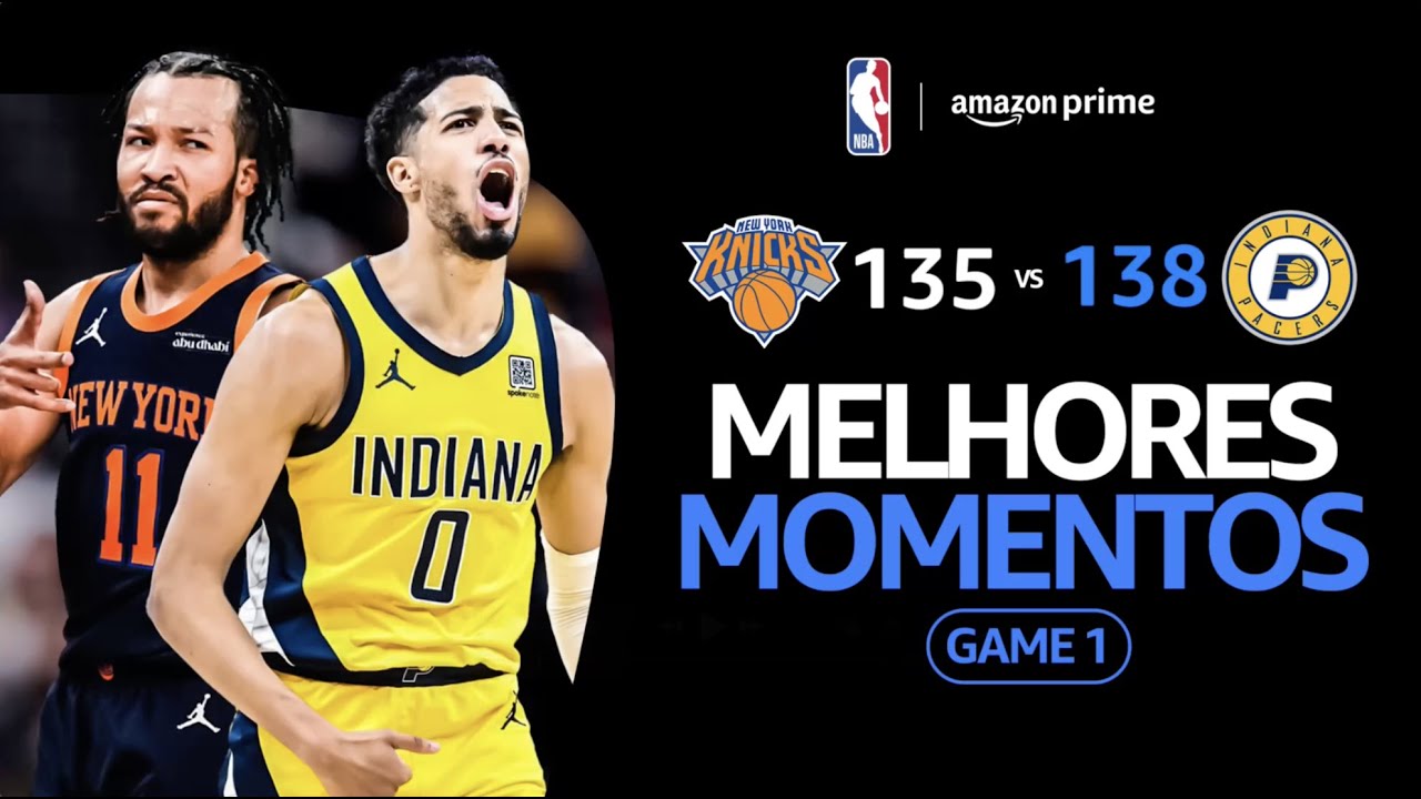 NEW YORK KNICKS 135 X 138 INDIANA PACERS | MELHORES MOMENTOS | FINAIS DE CONFERÊNCIA | NBA 2024-25