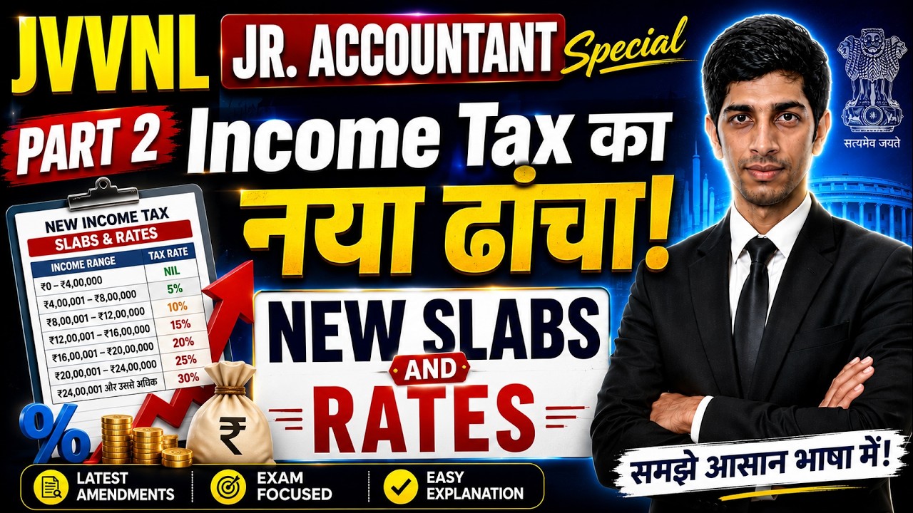 jVVNL JR. ACCOUNTANT SPECIAL New Income Tax Act 2025 Bas | income Tax Act 2025: Chapter 1 (Part 2)