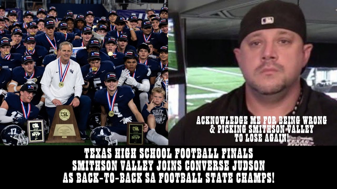 TEXAS HS FOOTBALL 5A FINAL | SMITHSON VALLEY 2ND SA TEAM TO DEFEND UIL TITLE
