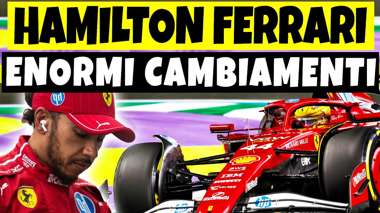 ENORMI CAMBIAMENTI per Lewis Hamilton  in arrivo alla Ferrari per la stagione 2026!