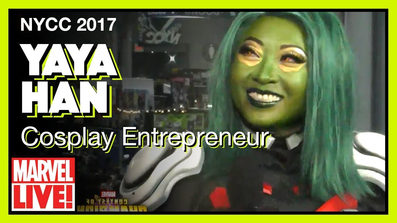 Cosplayer Entrepreneur Yaya Han on Marvel LIVE! NYCC 2017