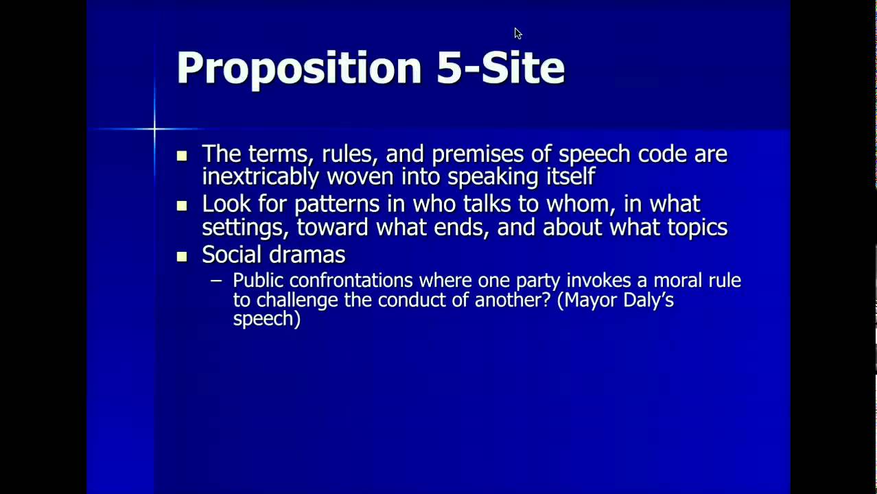 Speech Codes Theory Part 2