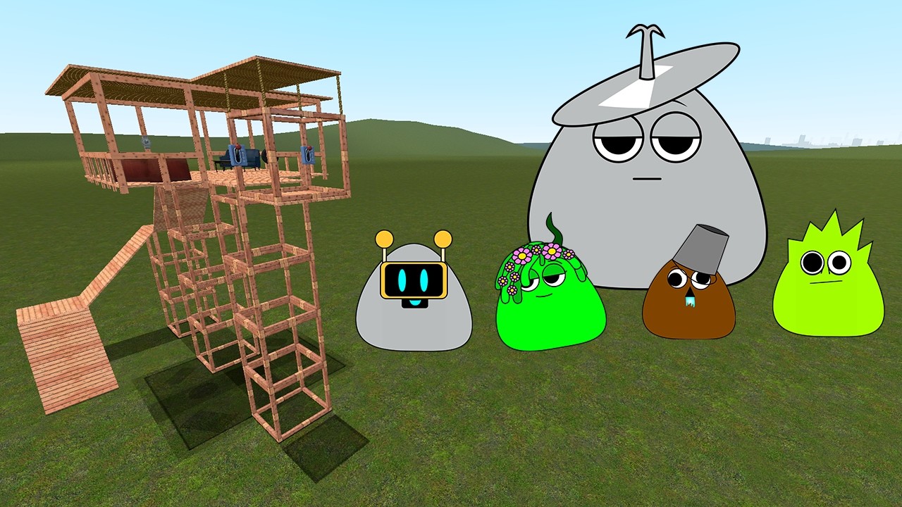 Sprunki Pou Vs Towers In Garry's Mod | Juggler Red