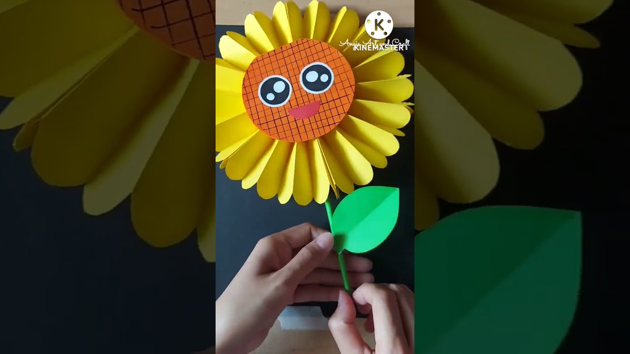 Sunflower|Paper Sunflower|Easy Craft for Kids|