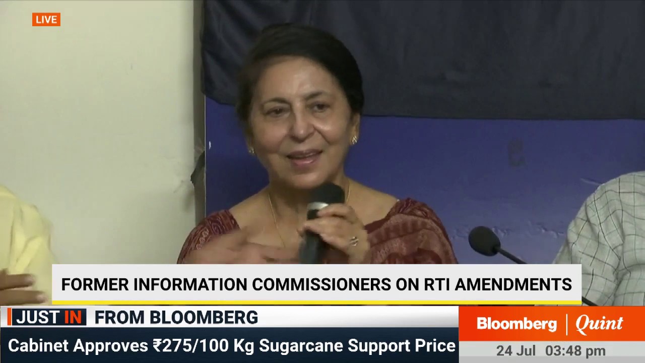Former Information Commissioners On Proposed Amendments To RTI Act