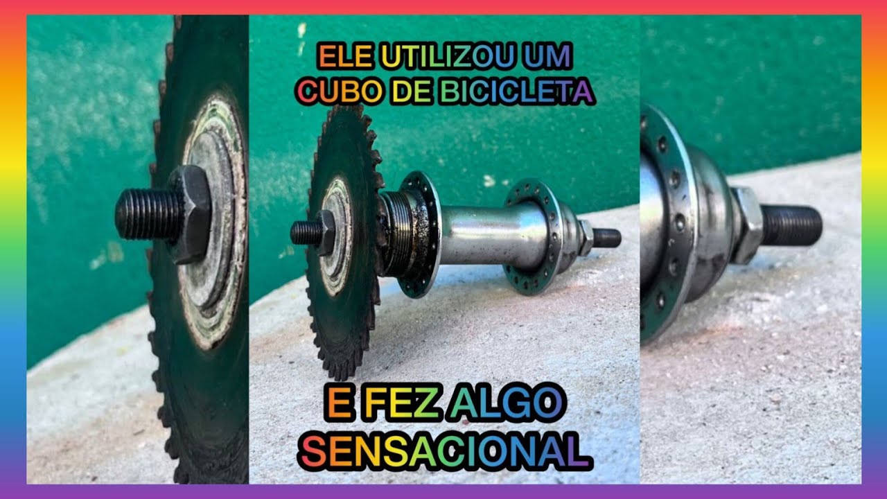 Dica de ferramenta com um cubo de Bicicleta