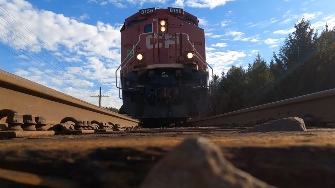 CP intermodal train runs over my GoPro (FEB 7, 2024)