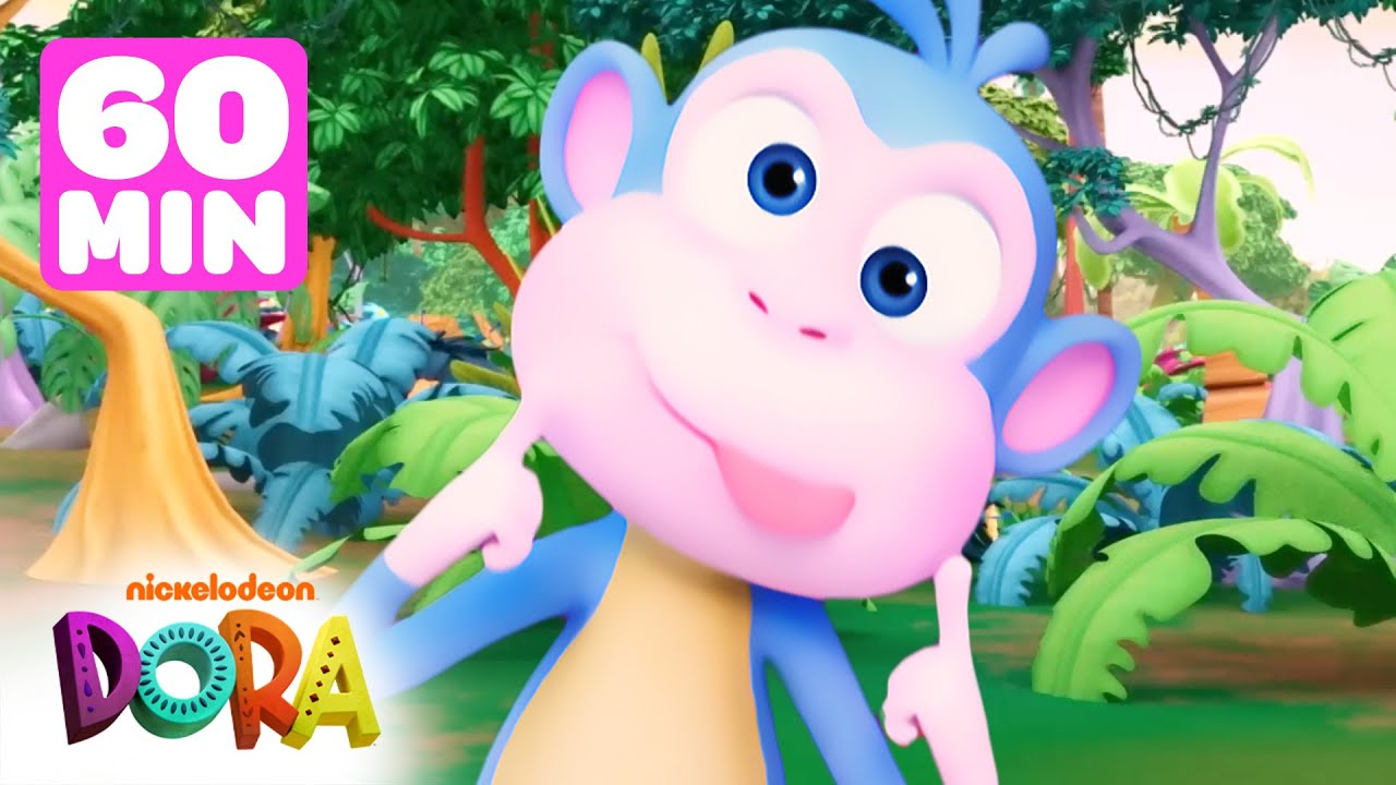 Boots Monkeys Around! #4 🐵 60 Minutes | Dora & Friends