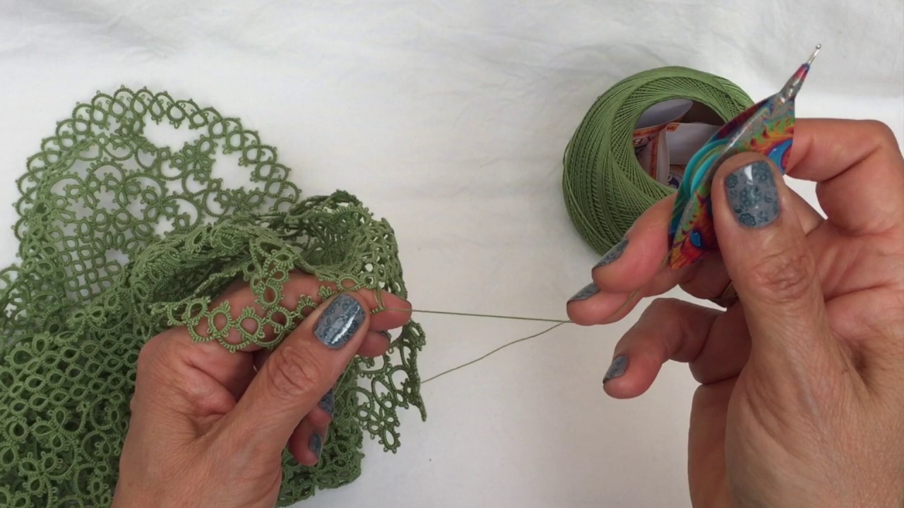 Tatting - SCMRs - The Green Doily