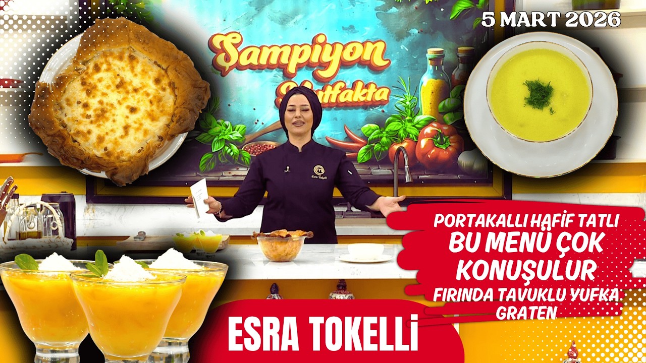 ESRA TOKELLİ’DEN İFTAR MENÜSÜ – Terbiyeli Patates Çorbası, Tavuklu Yufka Graten, Havuçlu Muhallebi