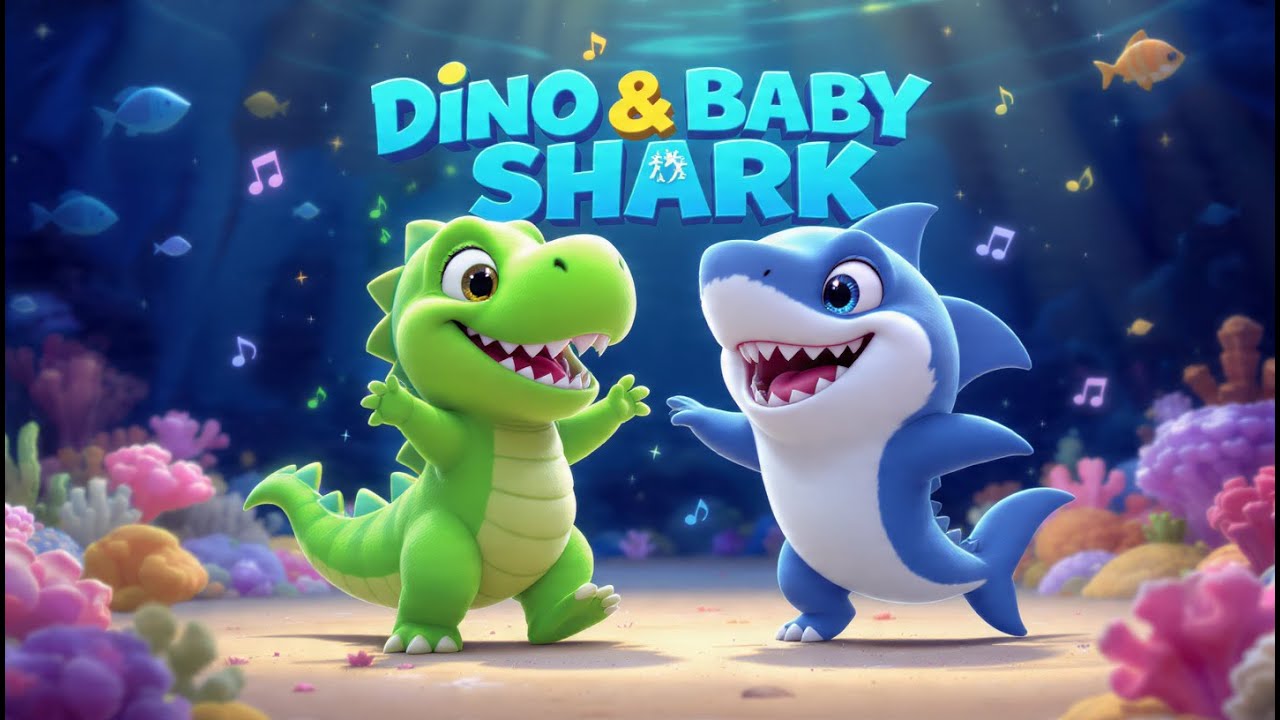 Baby Shark + Dinosaur Dance Party Song | Kids Songs & Nursery Rhymes | Dance Along for Children