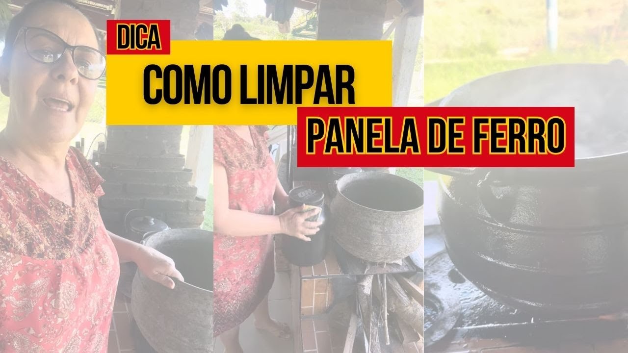 Dica: Como limpar panela de Ferro | Celia Morais @celiamorais.s
