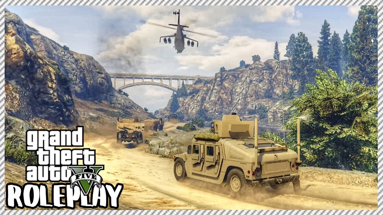 GTA 5 ROLEPLAY - Military Convoy with Attack Helicopter Escort | Ep. 336 Civ