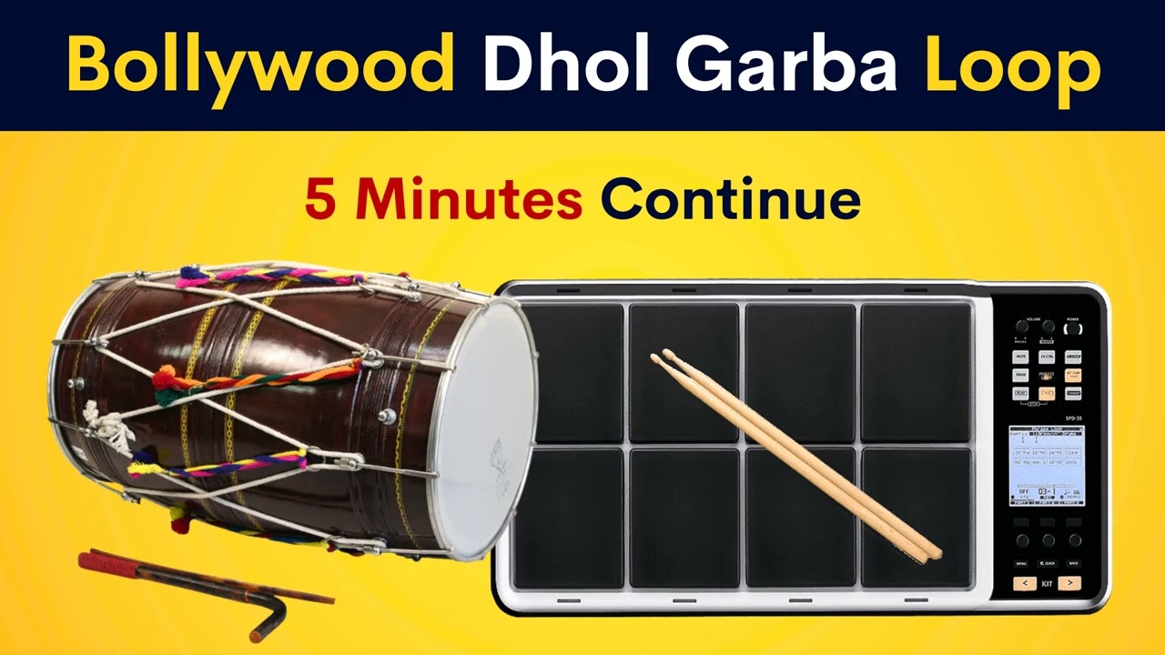 Bollywood Dhol Garba Loop | 5 Minutes Continue