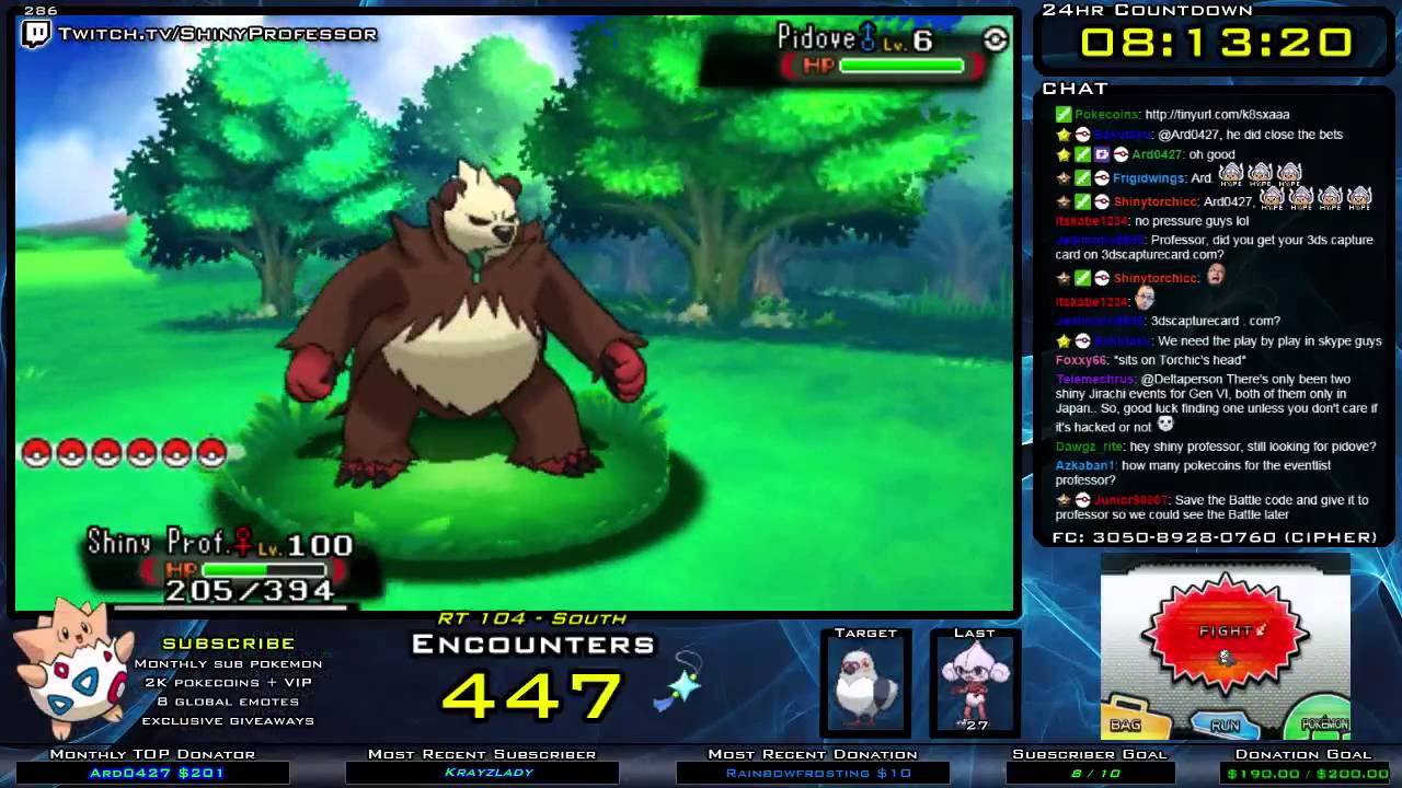 LIVE Shiny Pidove (450) DexNav in Pokemon ORAS
