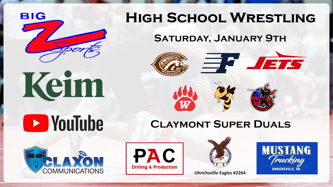 Claymont Super Duals - OHSAA Boys Wrestling from BIG Z Sports