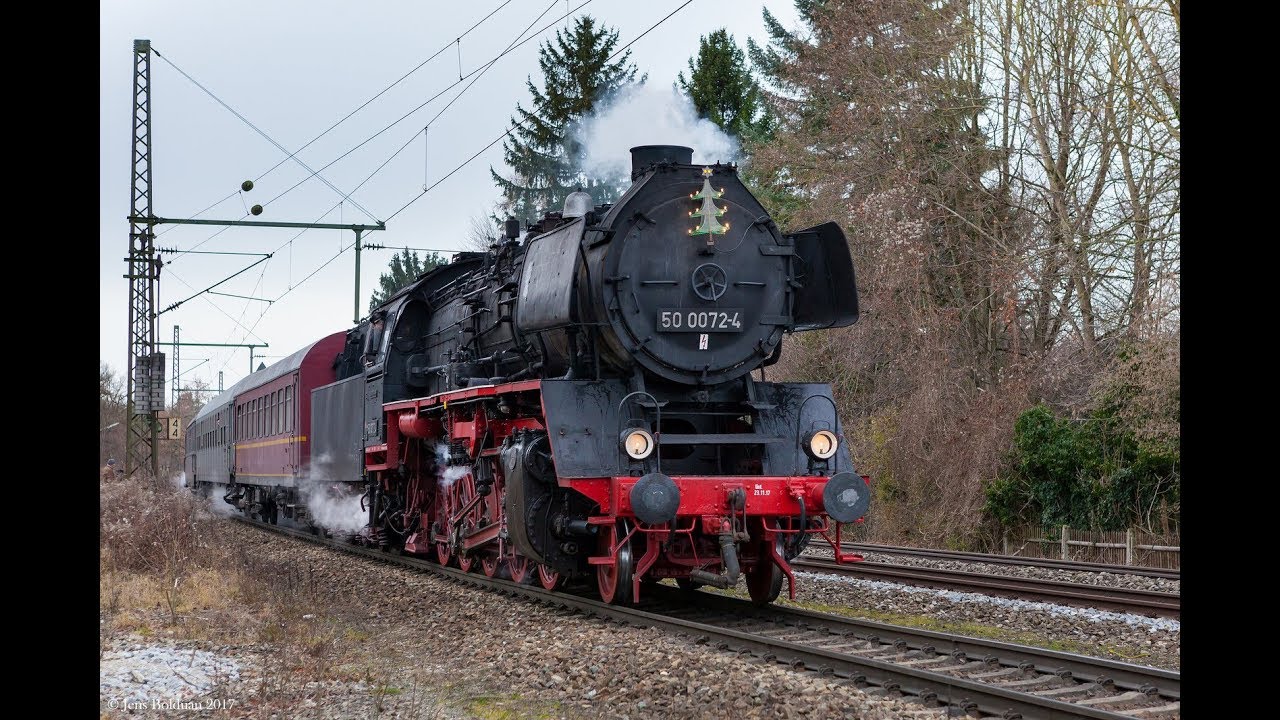 Dampfzug Sonderfahrten Zur Adeventszeit 2017 rund um München mit 44 546 und 001 180 09