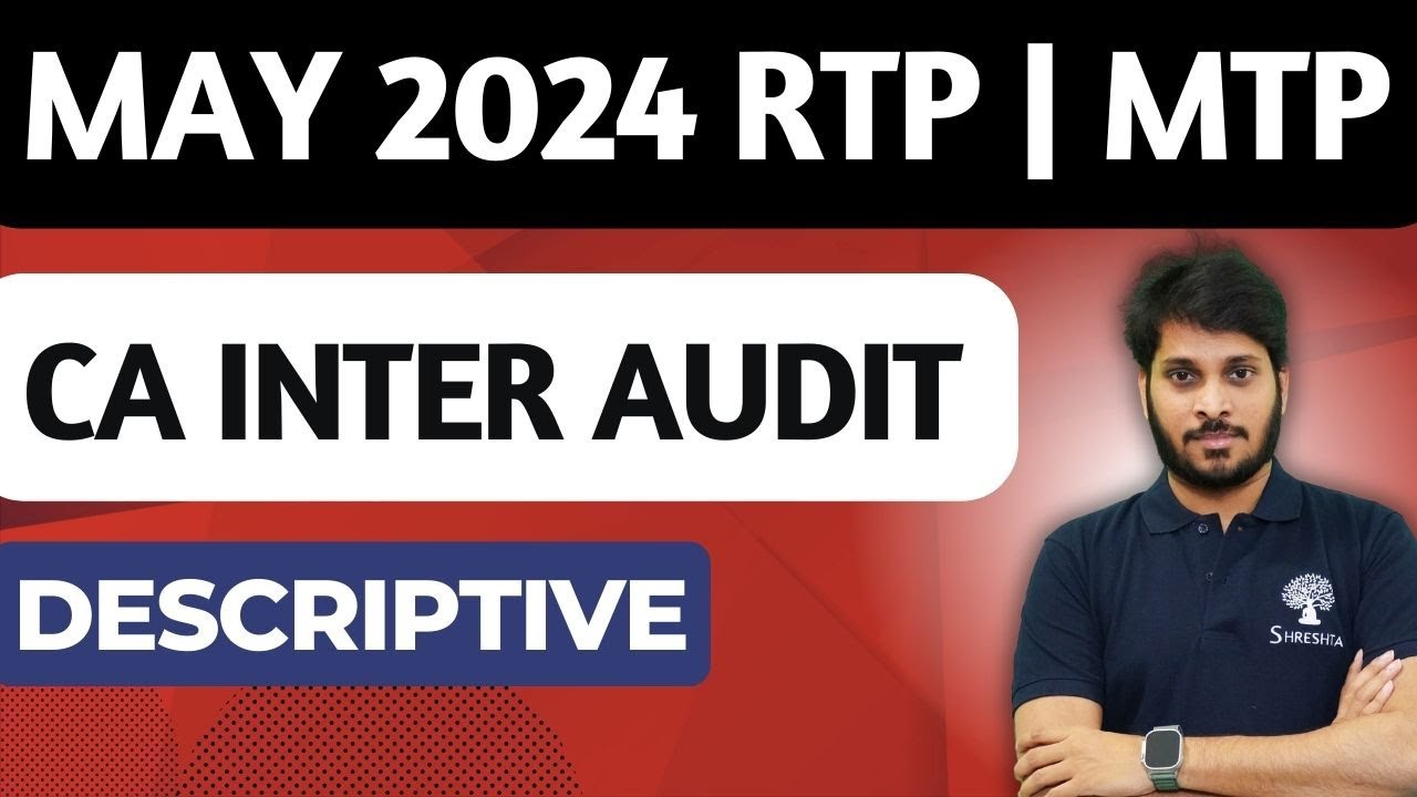 TOP 65 QUESTIONS | AUDIT RTP | AUDIT MTP 1 | AUDIT MTP 2 | CA INTER AUDIT | MAY 2024