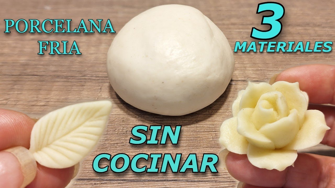 💕Mira !!! MASA FLEXIBLE SOLO CON 3 INGREDIENTES super economica  / porcelana fria , arcilla