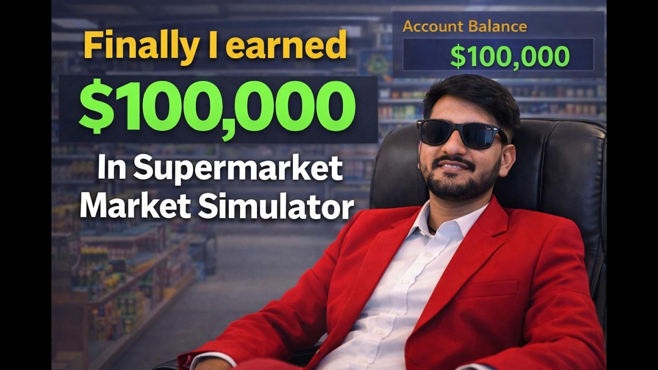 FINALLY I EARNED $100000 DOLLAR IN MY STORE - SUPERMARKET SIMULATOR