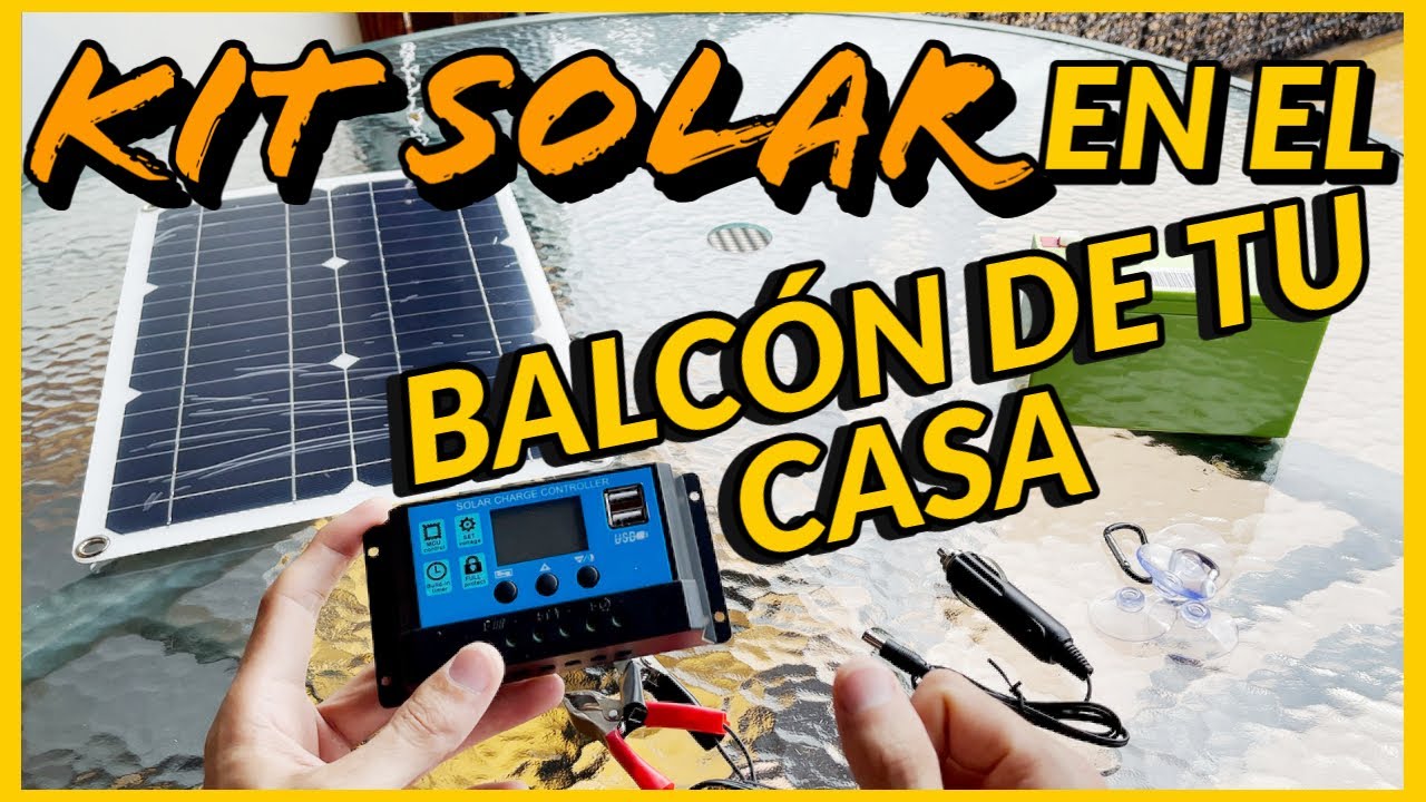😍Kit Solar Barato para El Balc&oacute;n de tu Casa | Mejor kit solar para Sitios Peque&ntilde;os