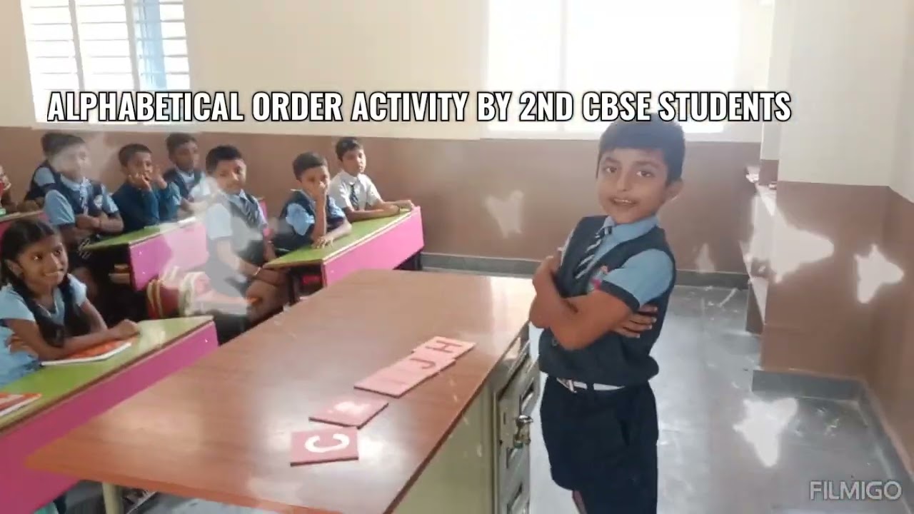 ALPHABETICAL ORDER ACTIVITY BY CBSE STUDENTS