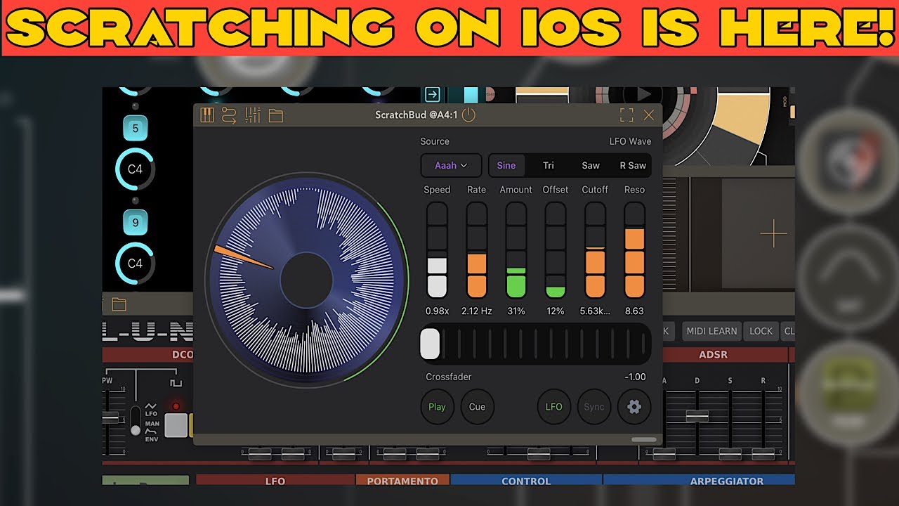 Scratch Bud IOS / IPAD scratching app & AUv3 FX