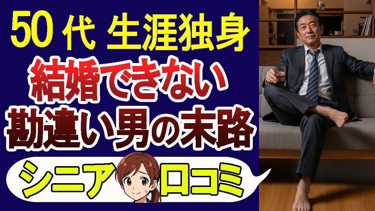 【独身確定】一生結婚できない男の共通点!口コミ30選を紹介!【シニアの口コミ】
