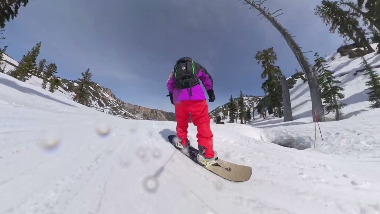 Lake Tahoe #palisadestahoe Headwall ridge II horse trail - towards the lake! 14.3.2026#snowboarding 