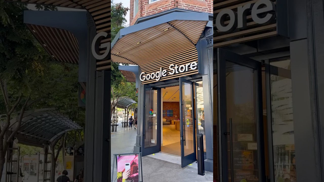 New Google store in Santa M&oacute;nica 💙❤️💛💚 #pixel10pro #googlepixel #google #technology #california