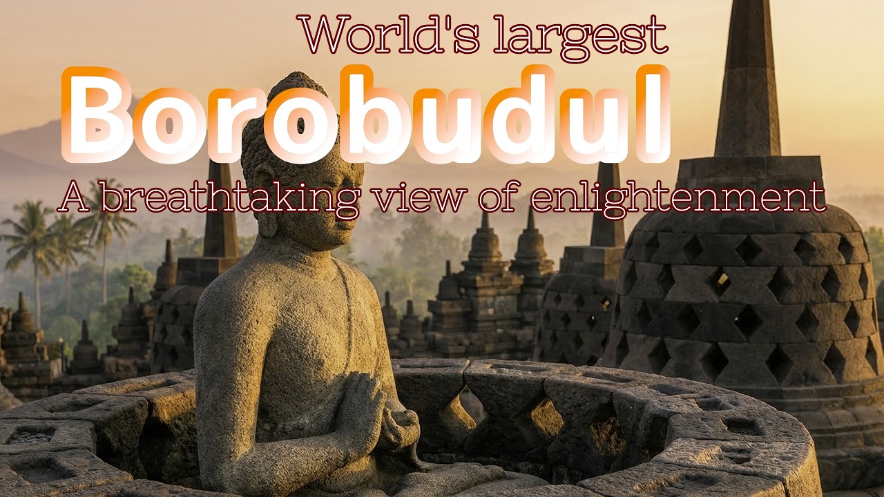 【World Heritage】Borobudur: The World's Largest Buddhist Temple | Stone Reliefs & Stupas【INDONESIA】