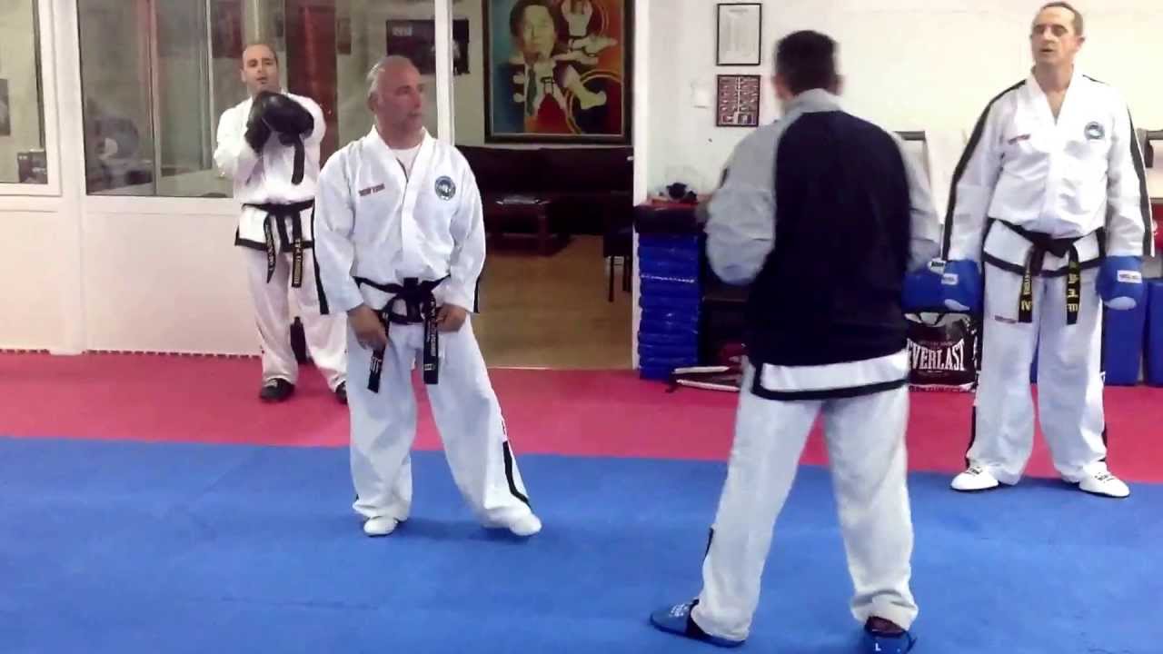 Master Alexandris - ITF Taekwon-do black belt sparring routines